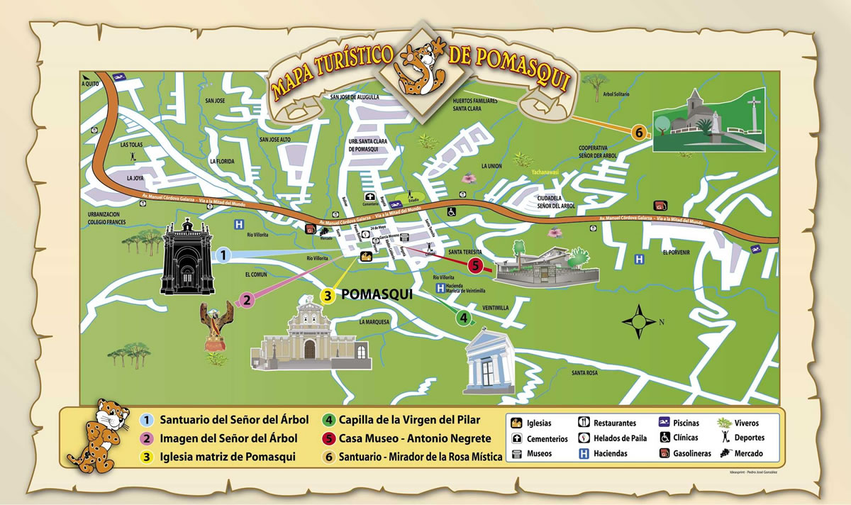 Mapa Turístico de Pomasqui